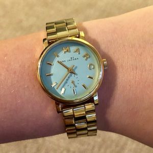 Marc Jacobs Gold and Mint Watch